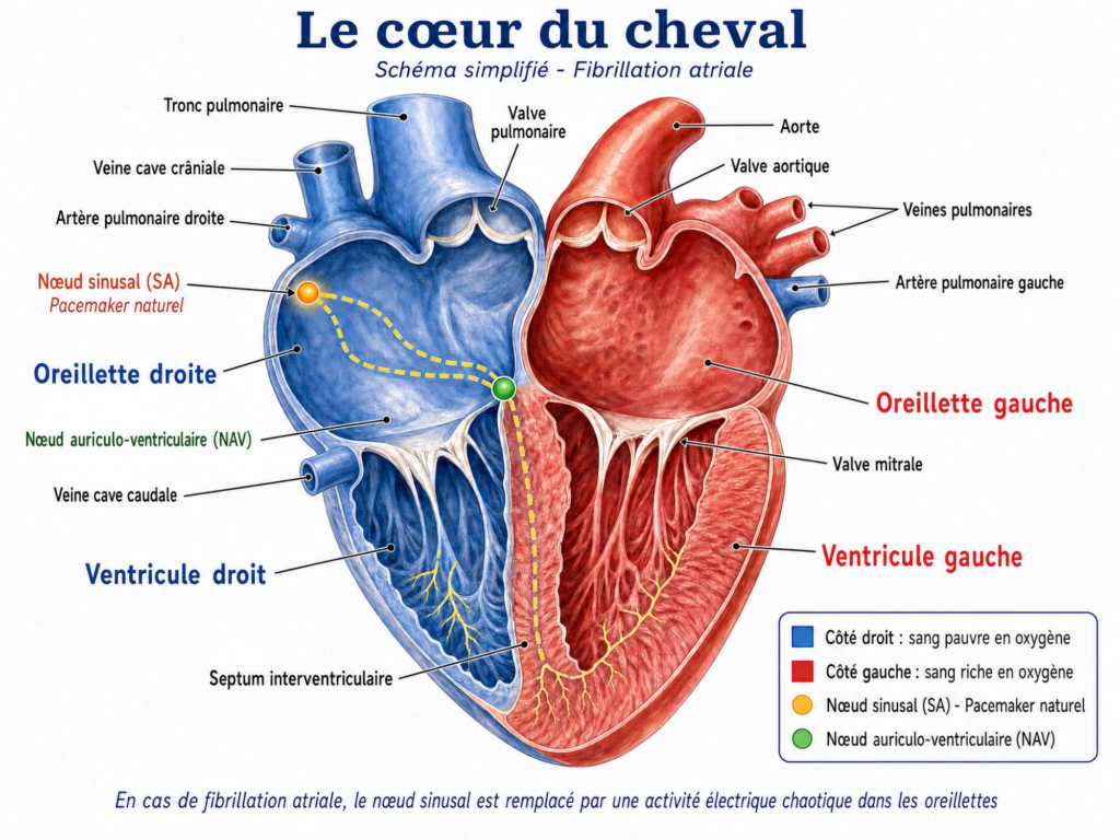 Schéma coeur cheval